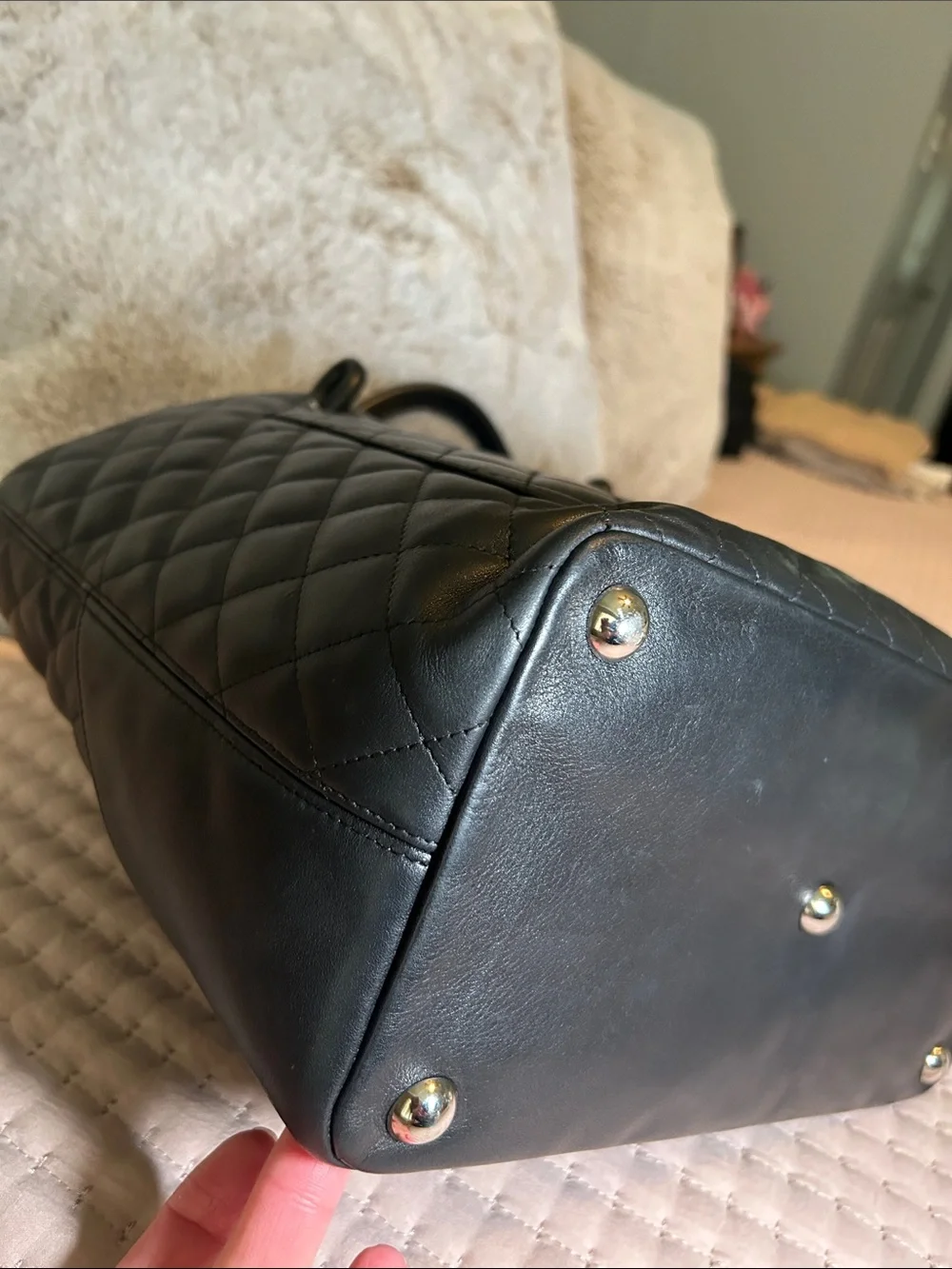 Chanel Cambon Ligne Large Tote Bag with COA